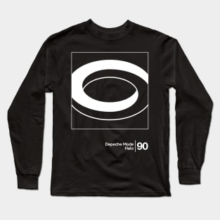 Halo - Depeche Mode / Minimal Graphic Artwork Long Sleeve T-Shirt